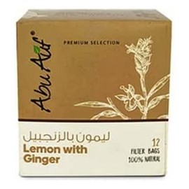 ابو عوف ليمون بالجنزبيل علبة 12 كيس