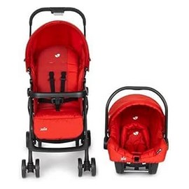 جوى عربة اطفال + كرسى سيارة جوفا POPPY RED #