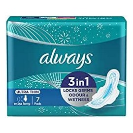 اولويز الترا الوفيرا اخضر مفرد طويل جدا 7 فوطة  