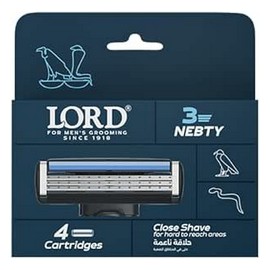 لورد نبتى شفرات حلاقة 3 شفرة 4 غيار