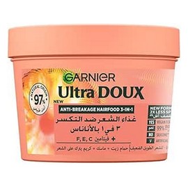 غارنيية الترا دوكس 3*1 (حمام زيت+ماسك+كريم) للشعر الطويل الضعيف 390 مل @