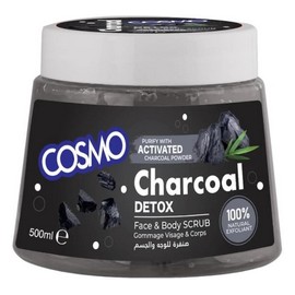 كوزمو اسكرب للوجة بالفحم 500 مل 