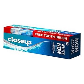 كلوس اب معجون اسنان وايت ناو انتعاش نعناع 75 مل + فرشاة اسنان هدية