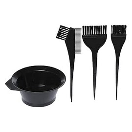 طقم صبغة شعر طبق + 3 فرشاة صبغة