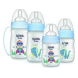 وى بيبى طقم ولادى ( 2 ببرونة 250 مل + 2 ببرونة 150مل + 2 يد)##