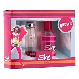 شى طقم برفان + سبراى صغير فوشيا