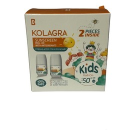 كولاجرا رول اون كيدز صن بلوك SPF50عرض 2 قطعة offer