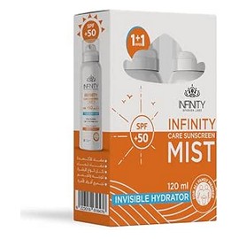 انفينتى صن بلوك spf +50 سبراى ميست 120مل عرض 2 قطعة الجمهور 312 offer $
