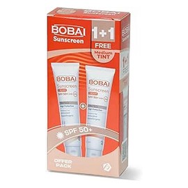 بوباى صن بلوك كريم تينتيد spf 50 هاى بروتكشن 50 جم عرض 2 قطعة offer