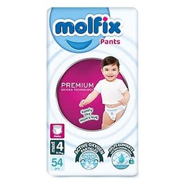 مولفيكس بريميوم اوكسجين كلوت 4 54 حفاضة @