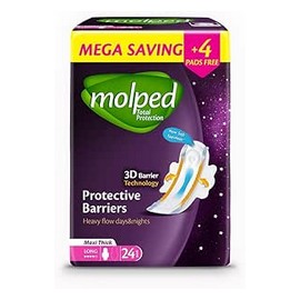 مولبيد حماية متكاملة طويل 18 فوطة + 6 فوط مجانا #