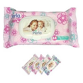 بيرلا مناديل مبللة سوفت 64 منديل ##