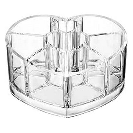 منظم ميكب اكريليك شكل قلب 