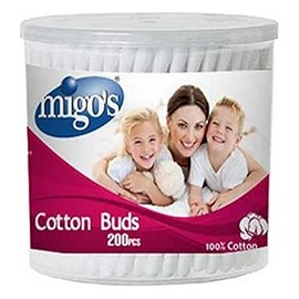 ميجو قطن اذن 200 عود علبة 6 قطعة##