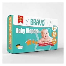 برافو حفاضات اطفال مقاس 4 40 حفاضة#