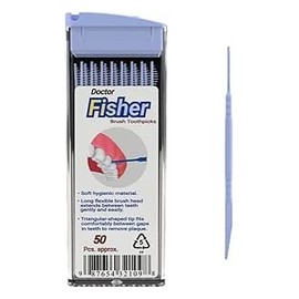 خلة اسنان بلاستيك بخيط باكيت 12 قطعة $$