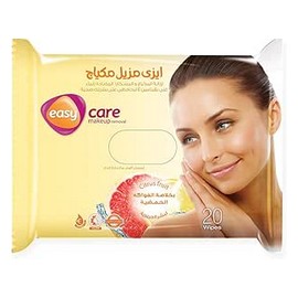 ايزى كير مناديل ازالة المكياج اصفر فواكة 20 منديل#