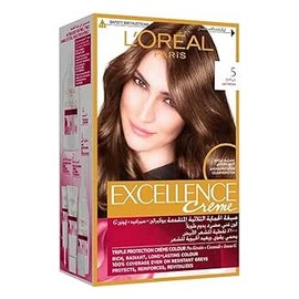 لوريال صبغة اكسلانس كريم بنى فاتح 5 خصم 15%