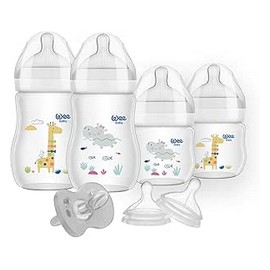 وى بيبى طقم (2 ببرونة 250مل + 2 برونة 125مل + 4 حلمة + سكاتة)##