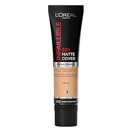 لوريال انفيلابل كريم اساس مات كافر 24 ساعة درجة 130 انبوبة 30 مل