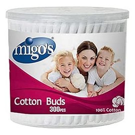 ميجو قطن اذن 300 عود علبة 6 قطعة##