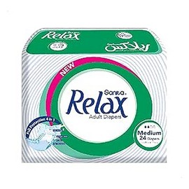 ريلاكس حفاضات كبار السن وسط 24 حفاضة#