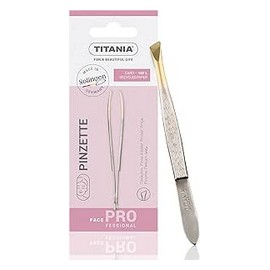 تيتانيا ملقاط ستانلس مشطوف 1066/G