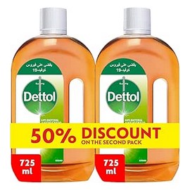 ديتول مطهر سائل 725 مل 1 ق عادى + 1 ق خصم 50%##