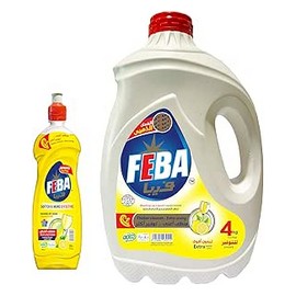 فيبا صابون سائل للاطباق 4 لتر+ فيبا صابون سائل للاطباق730 مل عرض 2 قطعة ##