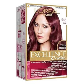 لوريال صبغة اكسلانس كريم احمر عنبى 5.46 خصم 15 %