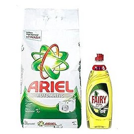 اريال اتوماتيك 6 ك + فيرى سائل اطباق 650 مل 