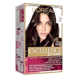 لوريال صبغة اكسلانس كريم اسود عميق 2.0