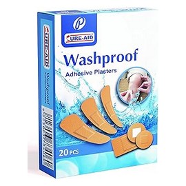 كيور ايد لاصق طبى مقاوم للمياة ووش بروف 20 قطعة 