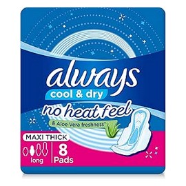 اولويز ماكسى مفرد بروتيكت بلس طويل احمر 8 فوطة 