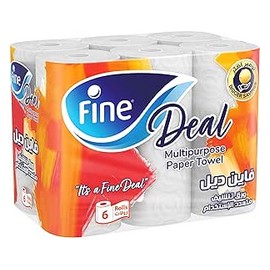 فاين مناديل مطبخ ديل 6 رول
