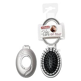 تيتانيا فرشاة شعر + مراية بيضاوى 1776#