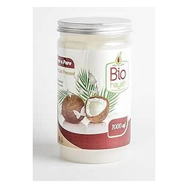 بيو حياة زيت جوز هند معصور على البارد 1000 مل ##