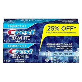 كرست معجون اسنان 3 د وايت بياض ثلاثى 75 مل عرض 2 قطعة خصم 25 % offer